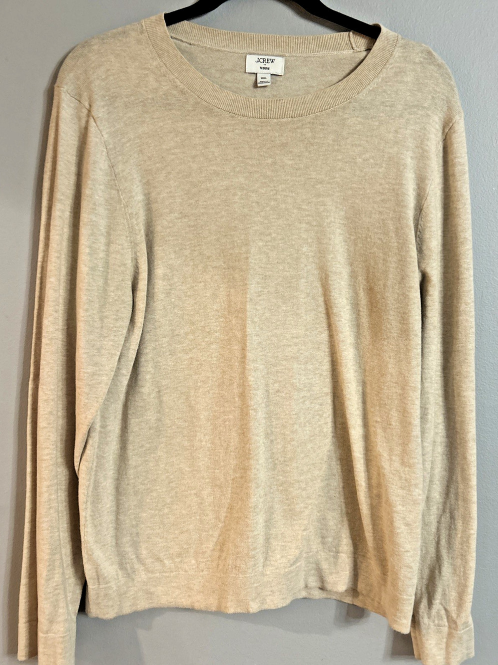 J Crew Factory Woman’s TEDDIE cotton Sweater Minimalist preppy workwear XXL